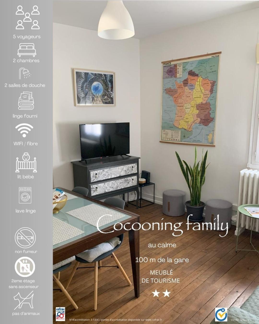 Apartamento *Cocooning Family* Tours Exterior foto